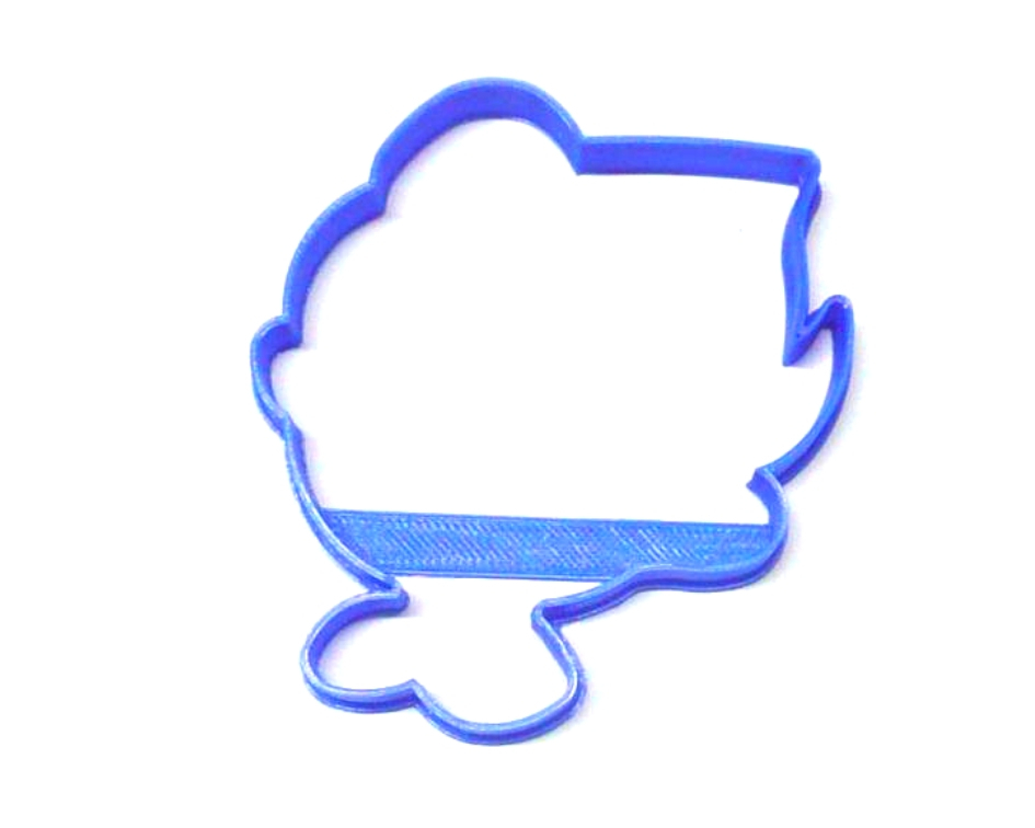 Boy Elf Face Outline Christmas Cartoon Cookie Cutter USA PR3052