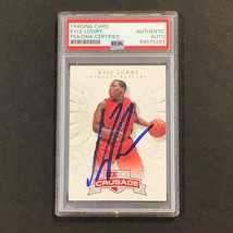 2012-13 Panini Crusade #48 Kyle Lowry Signed Card AUTO PSA Slabbed Raptors - £243.58 GBP