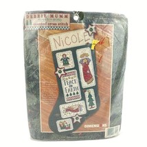 Debbie Mumm Dimensions Christmas Stocking Cross Stitch Kit - Peace on Ea... - $16.38