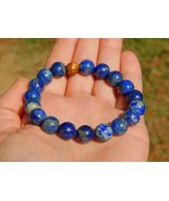 Natural Lapis Lazuli 10mm Gemstone Bracelet for Energy Healing High Vibr... - $18.70+