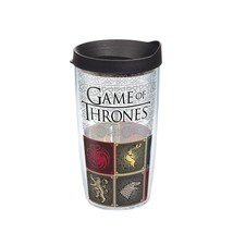 Tervis Game of Thrones House Sigils 16 oz. Tumbler W/ Lid Cup Lannister NEW - £8.81 GBP