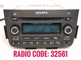 04-06 Acura MDX Satellite Radio Stereo 6 Disc Cd Player 39101-S3V-A180  ... - £82.16 GBP
