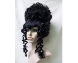 Black Vampira Wig Tall Beehive Gothic Marie Dark Bride Victorian Vampire... - $29.95