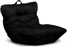 Big Joe Roma Bean Bag Chair, Black Smartmax, Durable Polyester Nylon, 3 ... - £73.86 GBP