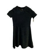 Art Class Girls Black Ebony Stretch Corduroy Short Sleeve A-Line Dress S... - £8.97 GBP