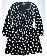Anthropologie Maeve Banet Smocked Heart Dress Womens Small Black Lined S... - £31.87 GBP