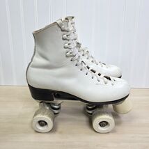 Riedell 120 Sure Grip Super X Roller Rink Skates White Size 6 B - $148.49