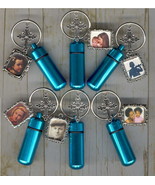 Urn Keepsake Urn Cremation Urn Key Chain Urn Turquoise Jewelry Small - £15.72 GBP