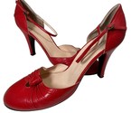 Vintage MARC JACOBS Red Pin-Up Retro 40&#39;s Pumps size 8.5 Women - £27.36 GBP