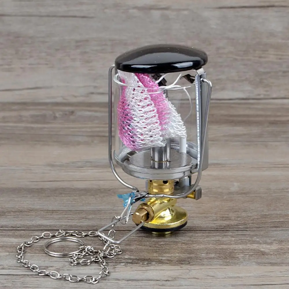 Outdoor Hiking Lantern Mini design Gas Light Ultralight Hanging Camping Gas Lamp - £19.53 GBP