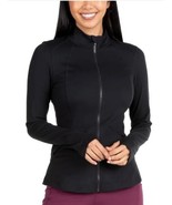 Spyder Womens Yoga Jacket Black Pockets Thumbholes Long Sleeves Stretch ... - $61.53 CAD
