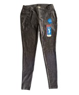 Faded Glory Jeggings S 4-6 Gray Velvet Velour Cordoroy Soft Stretch Pull... - $15.83