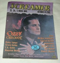 Ozzy Osbourne Screamer Magazine Vintage 1991 L.A. Guns Richie Sambora Va... - $29.99