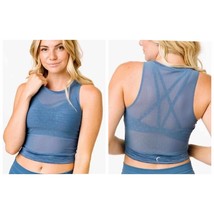 Zyia Active Calm Blue Luxe Mesh Tank Size Medium - $20.00