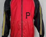 Vtg Starter Mens Pittsburgh Pirates Nylon Windbreaker Jacket Red Black H... - £54.91 GBP