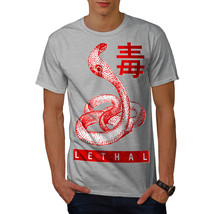 Wellcoda Deadly Cobra Bite Mens T-shirt, Lethal Graphic Design Printed Tee - £14.96 GBP+