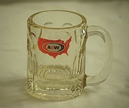 Old Vintage A&amp;W Soda Root Beer Glass Mug United States Map Logo Advertis... - $19.79