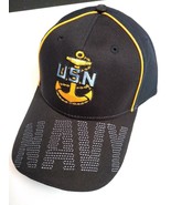 United States Navy USN Logo Embroidered Military Hat Cap NEW - £6.29 GBP