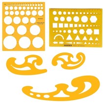 Isomars General Purpose Circles Templates Combo French Curves Template Contains - £19.45 GBP