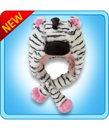 Authentic Pillow Pets Zippity Zebra Pink/White Hat Plush Toy Gift - $34.23 CAD