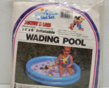 Rare New Vintage 1990 The Wet Set Mickey &amp; Pals Inflatable Wading Pool NOS - $57.41