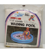 Rare New Vintage 1990 The Wet Set Mickey &amp; Pals Inflatable Wading Pool NOS - $57.41