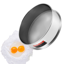 VEVOR Flour Sieve Fine Mesh, 40 Mesh Flour Sifter, 304 Stainless Steel F... - $21.99