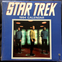 Vintage 1994 Star Trek Original Series Wall Calendar by Pocket Books ~ SEALED - $29.58