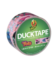 Duck Tape Printed Duct Tape, Dreamworks Pink Trolls, 1.88&quot; x 10 Yards - £12.47 GBP