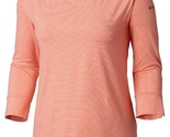 Columbia Women&#39;s Large Reel Relaxed Knit 3/4 Sleeve UPF 30 Omniwick Orange - $29.99