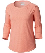 Columbia Women&#39;s Large Reel Relaxed Knit 3/4 Sleeve UPF 30 Omniwick Orange - $38.49 CAD