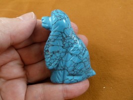 (Y-DOG-CS-712) blue COCKER SPANIEL dog gemstone figurine gem stone carving dogs - £13.96 GBP