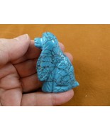 (Y-DOG-CS-712) blue COCKER SPANIEL dog gemstone figurine gem stone carvi... - £13.96 GBP