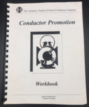 Vintage 1994 ATSF Santa Fe Railway Conductor Promotion Workbook Training Center - $18.55