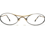 Vintage L. A. Eyeworks Gafas Monturas VOX 442403 Rústico Gris Oro 55-25-120 - $64.89