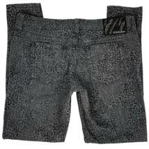 Guess Womens Power Skinny Jeans Black Gray Leopard Print Stretch Pocket Denim 30 - £23.75 GBP