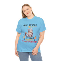 Crazy cat lady funny t shirt gift for her stocking stuffer Unisex Heavy Cotton - $17.30+