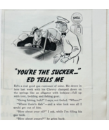 1938 Shell Gasoline And Oil Advertisement Automobilia Going Fishing Gas ... - €21,43 EUR