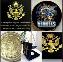 US Navy Seabees Challenge Coin &quot;Constuimus Batuimimus&quot; We Build-We Fightu USA - £19.84 GBP