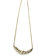 JCM JACMEL MAURITIUS White CZ Link 18” Gold Plate over Sterling Silver N... - $34.64