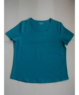 Karen Scott Sport Short Sleeve Shirt Top Size L Large - £8.34 GBP