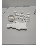 1997 Vintage Pillsbury Doughboy Spoon rest Salt &amp; Pepper Shakers Pad Holder - $34.30 CAD