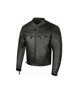 Men Leather Jacket Vintage Biker Café Racer Designer Distressed Genuine ... - $277.46 CAD