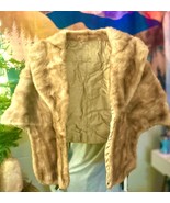 Mink Stole, Mink Fur Wrap, Stole, Vintage Genuine Mink Fur Stole - $152.00