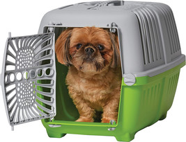 MidWest Spree Plastic Door Travel Carrier Green Pet Kennel Small - 1 count MidWe - £43.89 GBP