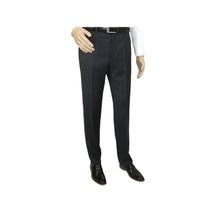 Mens MANTONI Flat Front Pants 100% Wool Super 140's Classic Fit 46306-3 Charcoal image 2