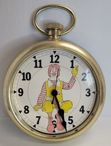 Vintage 1978 Ronald McDonald Novelty Wall Clock Pocket Watch Style - Needs Work - £31.02 GBP