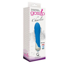 Curve Toys Gossip Charlie Waterproof Textured Silicone Vibrator Azure - £35.13 GBP
