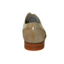 Men's Giovanni Shoes High Quality Leather/Fabric Cap Toe REED Natural Tan image 2