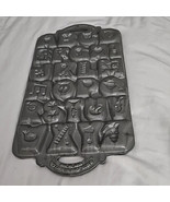 John Wright 1985 Cast Iron Alphabet Cookie Mold - £28.75 GBP